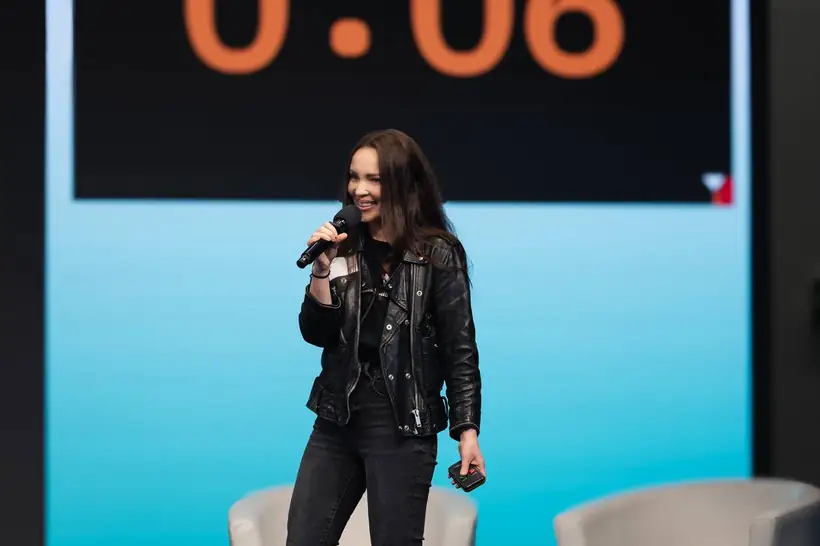 Xenia Vogt auf der Bühne